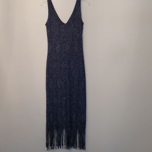 Blue & Silver sparkle Holiday dress